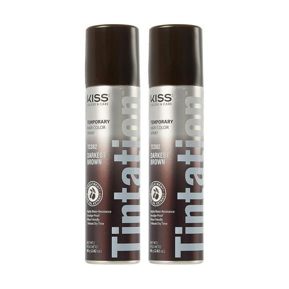 2 Pack Tintation Color Spray TCS02 Darkest Brown