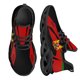 thumbnail image 1 of Zapatillas de baloncesto ligeras y modernas con diseño de la bandera de Kenia para exteriores, cómodas y resistentes a los golpes, con plataforma y cuchillas., 1 of 6