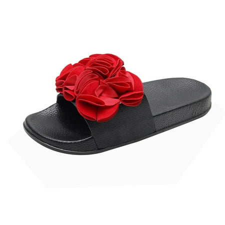 

Ladies Sandals Craft Big Flower Craft Beach Sandal Red 39