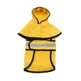 thumbnail image 6 of Pet Raincoat Hooded Poncho, Dog Raincoat with Reflective Stripes, Dog Clothes Durable Waterproof Coat for Puppy,Large Dog, Yellow XS, 6 of 7