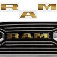thumbnail image 4 of IPG Compatible with 2019-2021 RAM 1500 (Tradesman, Bighorn, Laramie, Limited, Rebel) Grille Overlay Stickers Do it Yourself Stickers Set Personalize Your Vehicle (Metallic Gold), 4 of 6