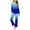 Blue, variant on Jamicy New Pajamas for Women Casual Fashion Gradient Print Casual Long Sleeve Top with Long Pants Pajamas Set Ladies Loungewear Plus Size