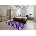 thumbnail image 4 of Ahgly Company Indoor Rectangle Patterned Heliotrope Purple Area Rugs, 2' x 5', 4 of 6