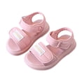 thumbnail image 6 of Zanarzt Flower Girl Sandals Unisex Kids Summer Sandals Comfort Anti Slip Open Toe Adjustable Walking Beach Shoes Pink,US 8, 6 of 7