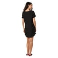 thumbnail image 4 of MeMoi Women's Pickleball Princess V-Neck Sleepshirt - Womens - Female (L, Black), 4 of 6