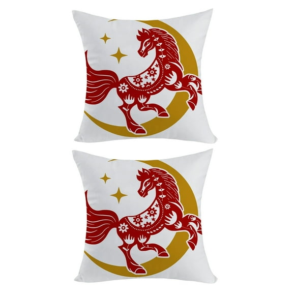 Housses de Coussin Décoratives Taie d'Oreiller Nouvelle Année Housse de Coussin de Canapé