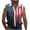 Blue-D, variant on Ecqkame Men's Independence Day Tops Casual Retro Turndown Collar Sleeveless Jacket Shirt Loose Pockets Biker Tank Wine L