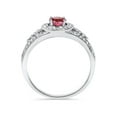thumbnail image 3 of Vintage 1 1/4ct Diamond & Pink Tourmaline Ring 14K, 3 of 4