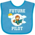 thumbnail image 3 of Inktastic Future Pilot Airplane for Boys Boys Baby Bib, 3 of 4