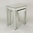 thumbnail image 2 of Wayborn Set of 2 Piece Beveled Mirrored Nesting Table 20Wx14Dx24"H, 2 of 5