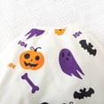 thumbnail image 5 of XAOFW Halloween Adorable boys girls Romper Cozy long sleeve crewneck cartoon Bodysuit For Baby Toddlers trendy Onesie 1-2 Years, 5 of 5
