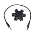 thumbnail image 1 of 3.5mm Audio Splitter Headset Accessory Universal Durable Music Playing Cables Converter Equipment Earphone Adapter Connect Device Adapting Accessories black, 1 of 6