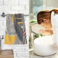 thumbnail image 7 of Yayeee 100% Cotton Hand Towels for Bathroom 16" x 28" Soft Absorbent Kitchen Towel, Striped Boat, 7 of 7