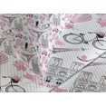 thumbnail image 4 of Ambesonne Eiffel Quilted Bedspread Set 3 Pcs, Love in Paris Bridal Pink, King Size, Rose Black White, 4 of 5
