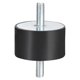 thumbnail image 1 of Montajes de Aislador de Vibración de Goma D60 x H35 Amortiguador con perno M10 x 27mm, 1 of 3