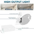 thumbnail image 5 of Luxrite 6 Inch Square LED Recessed Ceiling Light J-Box 18W 5 Color Selectable 1800LM Dimmable Wet Rated ETL 4 Pack, 5 of 7