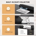 thumbnail image 3 of Ktaxon Nail Desk with Dust Collector, 47" Manicure Table with Storage Drawers & Glass Cabinet for Home Salon, Black, 3 of 7
