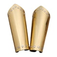 thumbnail image 3 of Protectores de brazo de piel sintética para hombres y mujeres, protectores de brazo resistentes, Oro, 3 of 8