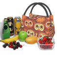 thumbnail image 3 of Easygdp Brown Owl Bolsa de Almuerzo Insulada Reutilizable, Bolsa de Mano y Bandolera para Oficina, Trabajo, Viajes, 3 of 6