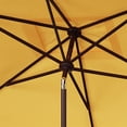 thumbnail image 3 of SAFAVIEH Zimmerman 6.5' X 10' Market Crank Patio Umbrella, Yellow/White, 3 of 6