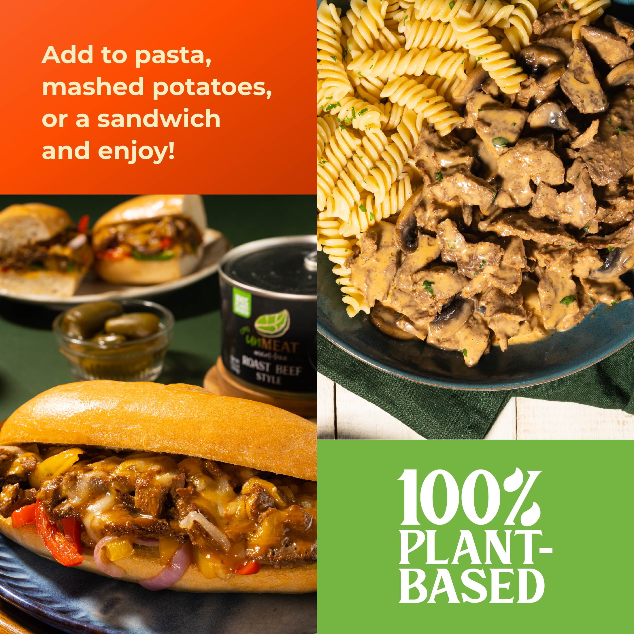 (2 pack) CPG unMEAT Roast Beef Style, 12.7 oz Can