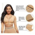 thumbnail image 3 of Womens Shapewear 3/4 Sleeve Arm Shaper Front Closure Compression Bra Post Surgery Posture Corrector Tank Top Tw, 3 of 5