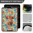 thumbnail image 4 of FUIALDOLG RV Door Window Shade Cover, Camper Sunshade Privacy Screen Window Cover, 17.3x26 inches，Travel Trailer Motorhome Sun Shade RV Accessories, Brown Highland Cow Floral, 4 of 7