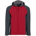 thumbnail image 3 of Holloway Sportswear XL Raider Softshell Jacket Carbon Print/Scarlet 229157, 3 of 4