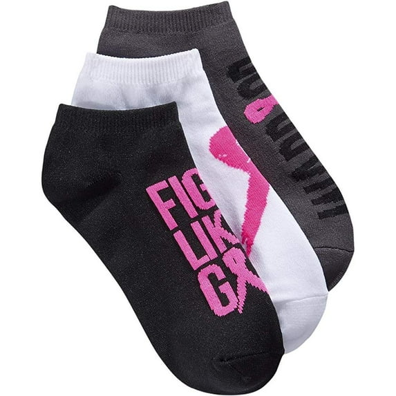 Ideology Womens Activewear Pack Of 3 No Show Socks;One Size
