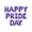 Purple, variant on Letter Balloons - HAPPY PRIDE DAY 16" Inch Alphabet Letters Foil Mylar Balloon Pride Day Party Banner (Black)