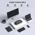 thumbnail image 7 of RaceGT Bluetooth Mouse for MacBook Pro/Air, Wireless Rechargeable Portable Silent Mouse for Laptop, BT5.4 & USB C & USB A Tri-Mode Cordless Mice for MacBook, Mac, PC, Desktop and Multi-Device-Black, 7 of 7
