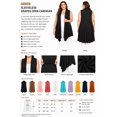 thumbnail image 5 of Women's Plus Size Open Front Sleeveless Vest Loose Fit Casual Solid Office Wear, 5 of 6