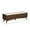 Walnut, variant on Flynn Bench in White