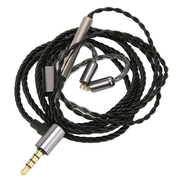 Dynamic Earbuds, Dynamic Earphone DIY Lossless Sound Detachable Noise Canceling for UE18 for UE3X for Es5 for 1964 2 Pin 0.78mm Headphone Cable