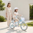 thumbnail image 3 of Costway 16" Kids Bike Toddler Bicycle with Training Wheels Hand & Coaster Brakes Handlebar Blue, 3 of 10