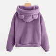 thumbnail image 4 of QUINDOS Womens Hoodies Fleece Sweatshirts for Women Casual Plain Long Sleeve Crew Neck Pullover Tops, 4 of 4