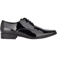 thumbnail image 3 of Zapato Calvin Klein Brodie Oxford para hombre negro charol 7.5US, 3 of 5