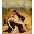 thumbnail image 2 of de’ Roberti, Ercole 20x22 White Modern Wood Framed Museum Art Print Titled - Pieta, 2 of 4