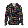 thumbnail image 1 of Lsque Colorful Palms Pattern UPF 50+ Lightweight Sun Protection Men's Women's Long Sleeve Shirt, Hoodie Performance -XX-Large, 1 of 7