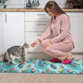thumbnail image 3 of Pioneer Flower Floral Print Pattern Kitchen Rugs Sets Of 2, Anti Fatigue Non Slip Washable Floor Mats for Kitchen Sink Laundry, 17X30 Inch + 17X47 Inch, 3 of 6