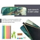 thumbnail image 5 of Disketp Watercolor Turtle5 Estuche de Lápices de Cuero con Cierre, Estuche Compacto para Papelería, Bolígrafos y Accesorios Pequeños, 5 of 7