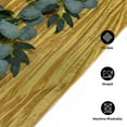 thumbnail image 4 of Your Chair Covers - 14 x 108 Inch Crinkle Taffeta Table Runner Gold, 4 of 4
