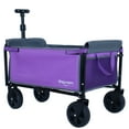 thumbnail image 2 of NIGSQJB Expandable Dual-Layer Utility Wagon with 100% Extra Space, Folding Grocery Cart for Shopping, Camping, Sports, Gardening, Fishing, Christmas Gifts Cart, Purple, 2 of 11