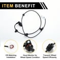 thumbnail image 4 of Unique Bargains ABS Wheel Speed Sensor ABS Sensor Anti-lock Braking System Sensor No.8954571020 for Toyota Hilux 2011-2015 1 Pc Rear Right, 4 of 7