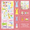 thumbnail image 7 of Orangide Easter Window Clings Set of 6 with Colorful Bunny Designs, Removable Static Cling Decals for Kids, Home and Office Spring Festival Decor, 7 of 7