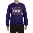thumbnail image 2 of Wild Bobby Cheerleading All Stars Girl Sports Unisex Crewneck Graphic Sweatshirt, Purple, XX-Large, 2 of 5