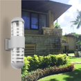 thumbnail image 4 of Toystoory Moderna pantalla de cristal de aluminio resistente al agua hacia arriba, accesorios de iluminación de pared LED, lámpara de pared IP65 de doble Iluminación y accesorios Plata Toystoory HA024396-01, 4 of 6