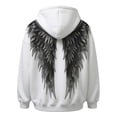 thumbnail image 4 of oqasdz Sweatshirt for Women Hoodie with Front and Back Wing Designs Long Sleeve Pullover Fashion Streetwear Versatile Casual Dailywear, 4 of 6