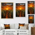 thumbnail image 4 of Designart "Tequila Sunrise Orange and Green Mexican Art" Farmhouse Floater Framed Canvas Print, 4 of 7