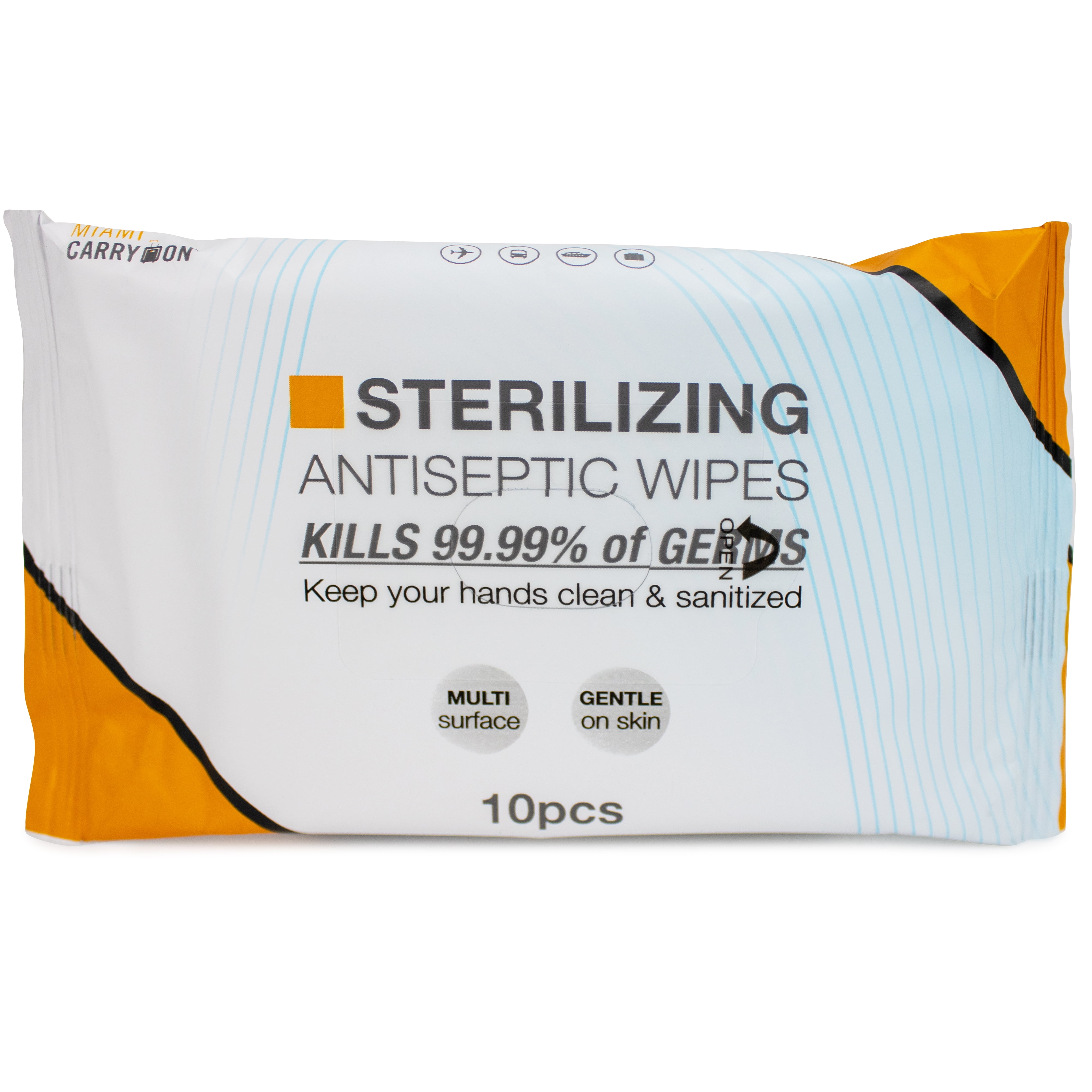 Miami CarryOn AlcoholFree Hand Sanitizing Wipes with Aloe (10ct